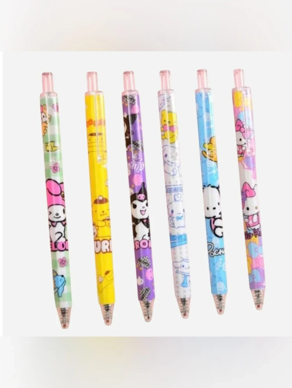 Sanrio Hello Kitty & Friends & Kawaii Retractable Gel Pen Bundle of 18 Pens